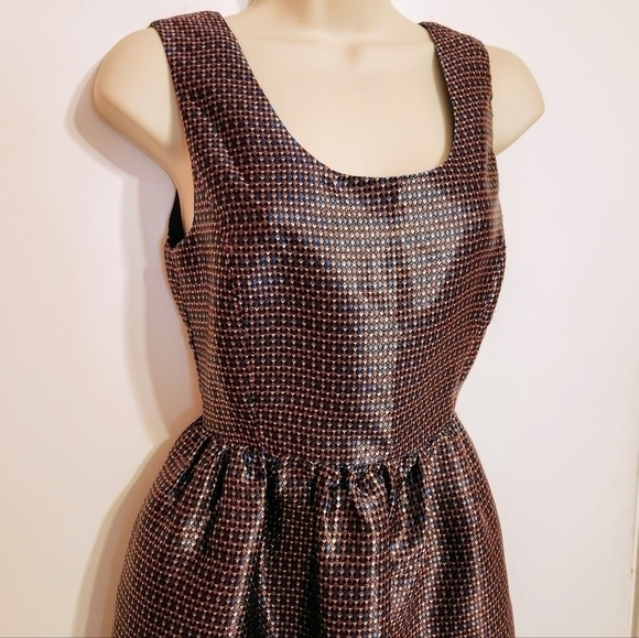 C Luce Geometric Sleeveless Fit and Flare Dress Small - Picture 3 of 13